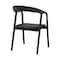 Armen Living Apache Black Oak Wood and Faux Leather Dining Chair LCAPSIBLK - alternate 15